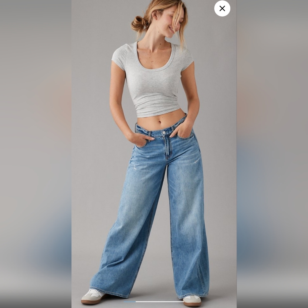 AEO Super Wide Leg Jeans